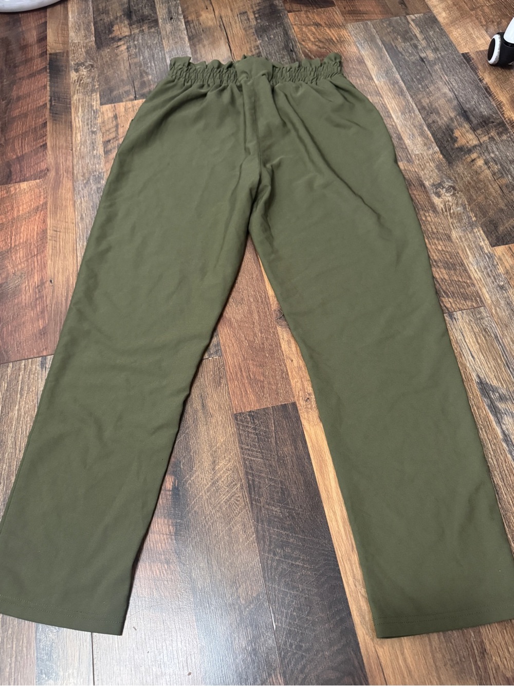 Grace Karin Olive Green Smocked Waist Pants